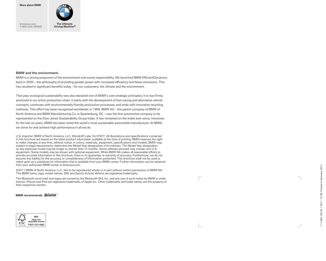 2012 BMW 5-Series GT Brochure Page 8